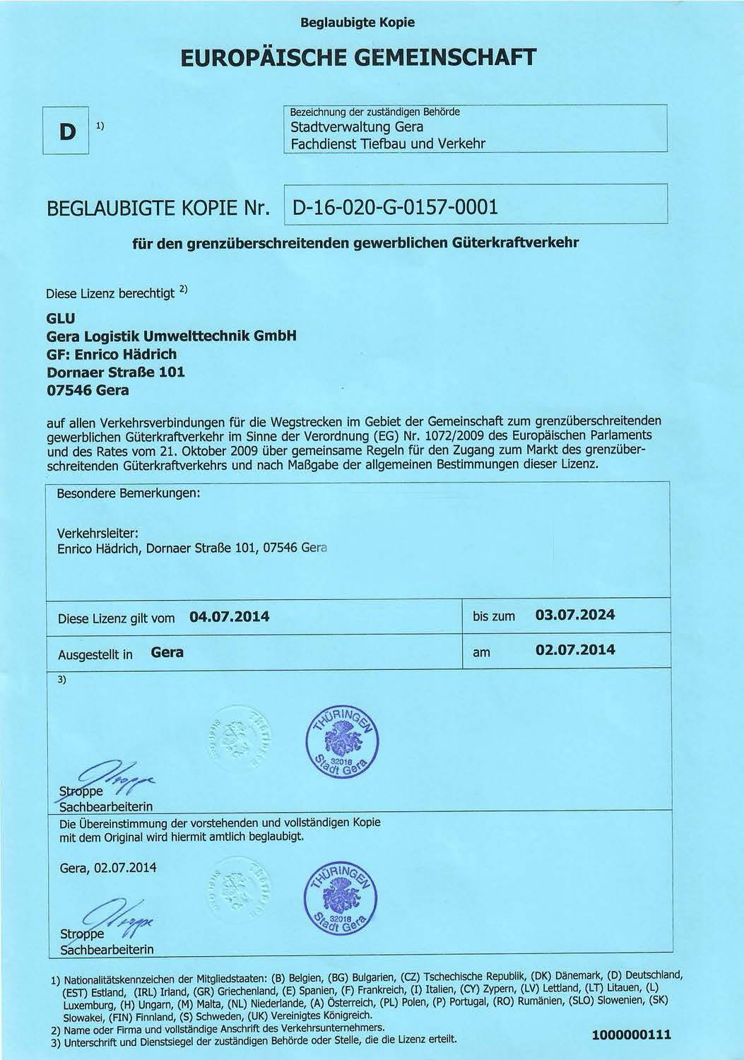 Gera Logistik Umwelttechnik GmbH